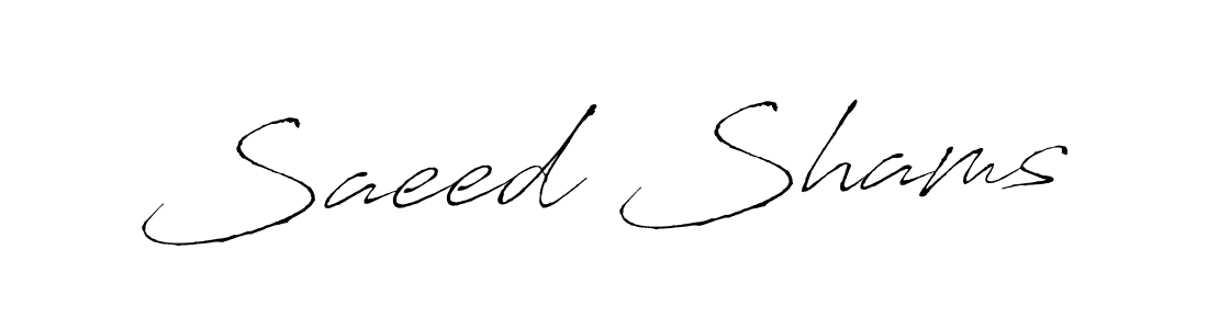 The best way (Antro_Vectra) to make a short signature is to pick only two or three words in your name. The name Saeed Shams include a total of six letters. For converting this name. Saeed Shams signature style 6 images and pictures png