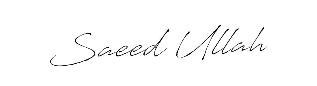 Use a signature maker to create a handwritten signature online. With this signature software, you can design (Antro_Vectra) your own signature for name Saeed Ullah. Saeed Ullah signature style 6 images and pictures png