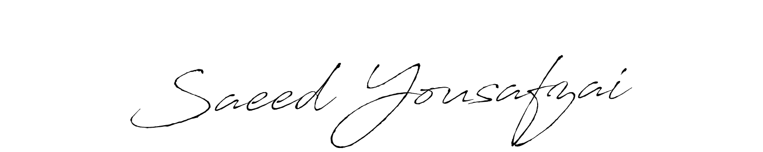 Design your own signature with our free online signature maker. With this signature software, you can create a handwritten (Antro_Vectra) signature for name Saeed Yousafzai. Saeed Yousafzai signature style 6 images and pictures png