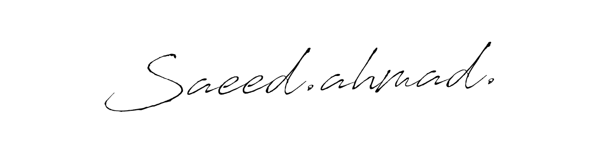 You should practise on your own different ways (Antro_Vectra) to write your name (Saeed.ahmad.) in signature. don't let someone else do it for you. Saeed.ahmad. signature style 6 images and pictures png