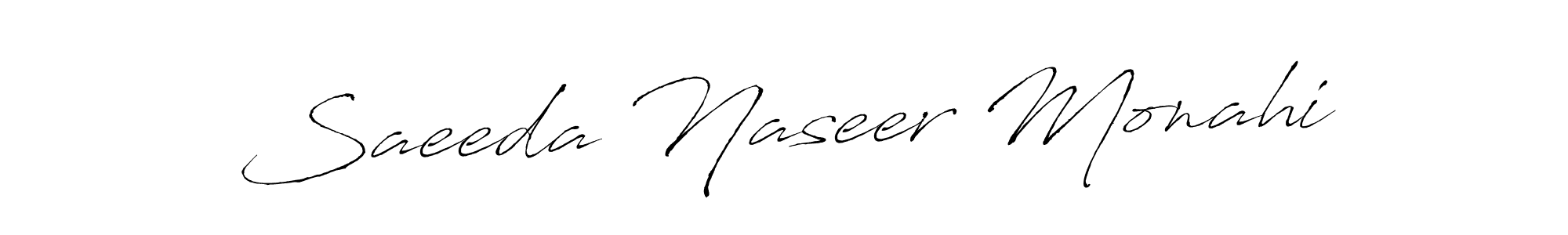 It looks lik you need a new signature style for name Saeeda Naseer Monahi. Design unique handwritten (Antro_Vectra) signature with our free signature maker in just a few clicks. Saeeda Naseer Monahi signature style 6 images and pictures png