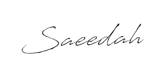 How to make Saeedah name signature. Use Antro_Vectra style for creating short signs online. This is the latest handwritten sign. Saeedah signature style 6 images and pictures png