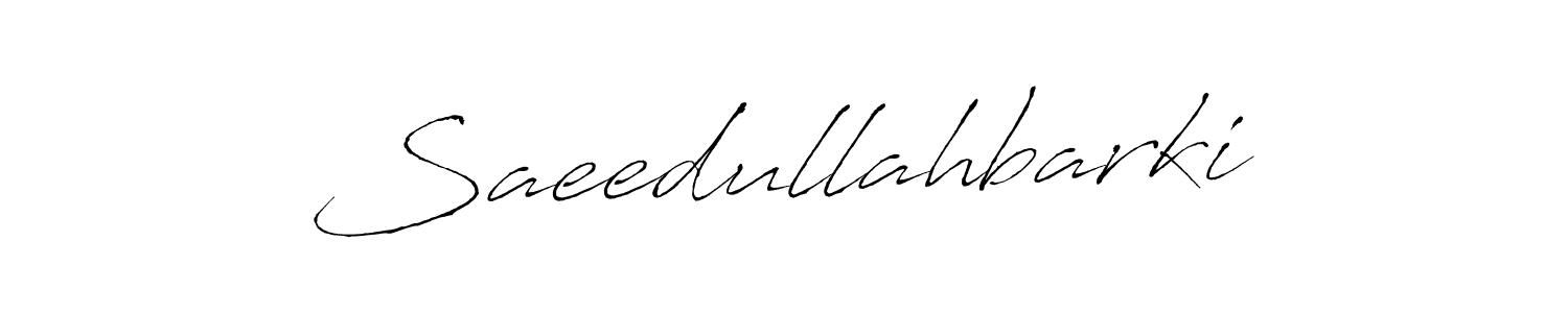 Make a beautiful signature design for name Saeedullahbarki. With this signature (Antro_Vectra) style, you can create a handwritten signature for free. Saeedullahbarki signature style 6 images and pictures png