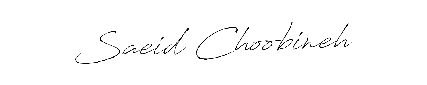 Use a signature maker to create a handwritten signature online. With this signature software, you can design (Antro_Vectra) your own signature for name Saeid Choobineh. Saeid Choobineh signature style 6 images and pictures png