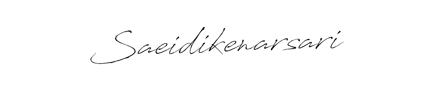 How to make Saeidikenarsari signature? Antro_Vectra is a professional autograph style. Create handwritten signature for Saeidikenarsari name. Saeidikenarsari signature style 6 images and pictures png