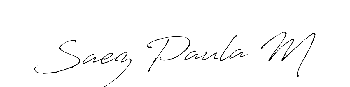 It looks lik you need a new signature style for name Saez Paula M. Design unique handwritten (Antro_Vectra) signature with our free signature maker in just a few clicks. Saez Paula M signature style 6 images and pictures png