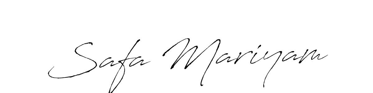 Make a beautiful signature design for name Safa Mariyam. Use this online signature maker to create a handwritten signature for free. Safa Mariyam signature style 6 images and pictures png