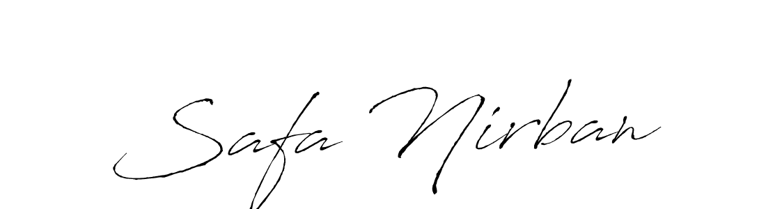 Make a beautiful signature design for name Safa Nirban. Use this online signature maker to create a handwritten signature for free. Safa Nirban signature style 6 images and pictures png
