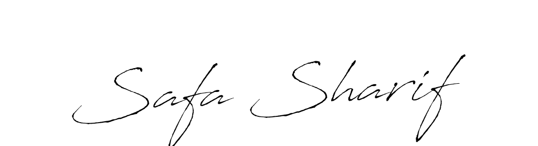 Design your own signature with our free online signature maker. With this signature software, you can create a handwritten (Antro_Vectra) signature for name Safa Sharif. Safa Sharif signature style 6 images and pictures png