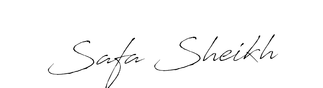 How to make Safa Sheikh signature? Antro_Vectra is a professional autograph style. Create handwritten signature for Safa Sheikh name. Safa Sheikh signature style 6 images and pictures png