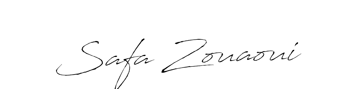 Design your own signature with our free online signature maker. With this signature software, you can create a handwritten (Antro_Vectra) signature for name Safa Zouaoui. Safa Zouaoui signature style 6 images and pictures png