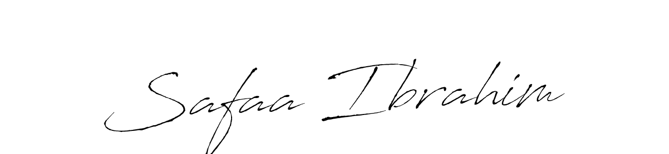 Design your own signature with our free online signature maker. With this signature software, you can create a handwritten (Antro_Vectra) signature for name Safaa Ibrahim. Safaa Ibrahim signature style 6 images and pictures png