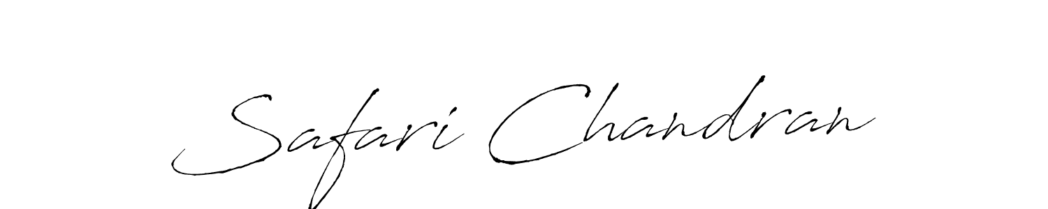 Make a beautiful signature design for name Safari Chandran. With this signature (Antro_Vectra) style, you can create a handwritten signature for free. Safari Chandran signature style 6 images and pictures png