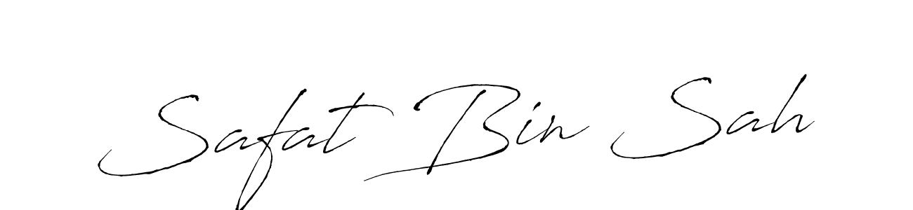 Make a beautiful signature design for name Safat Bin Sah. With this signature (Antro_Vectra) style, you can create a handwritten signature for free. Safat Bin Sah signature style 6 images and pictures png