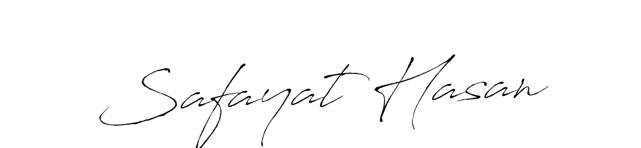 Make a beautiful signature design for name Safayat Hasan. With this signature (Antro_Vectra) style, you can create a handwritten signature for free. Safayat Hasan signature style 6 images and pictures png