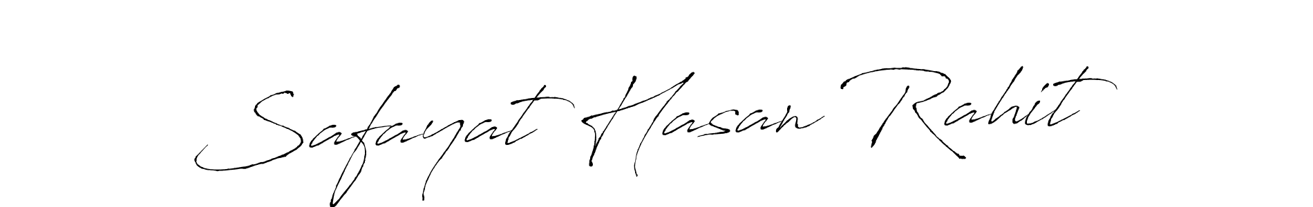 The best way (Antro_Vectra) to make a short signature is to pick only two or three words in your name. The name Safayat Hasan Rahit include a total of six letters. For converting this name. Safayat Hasan Rahit signature style 6 images and pictures png