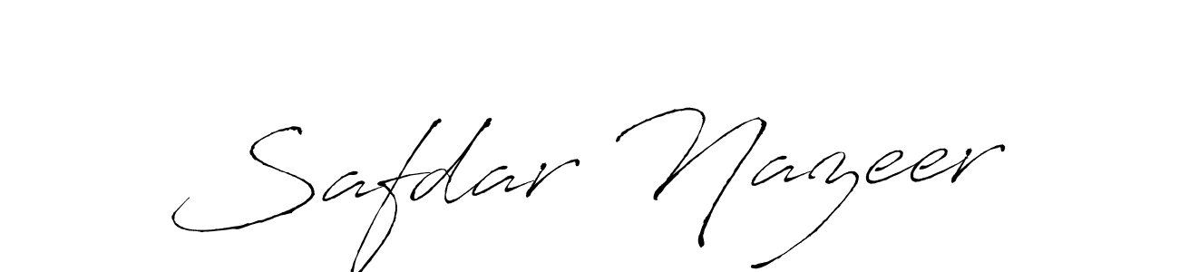 The best way (Antro_Vectra) to make a short signature is to pick only two or three words in your name. The name Safdar Nazeer include a total of six letters. For converting this name. Safdar Nazeer signature style 6 images and pictures png