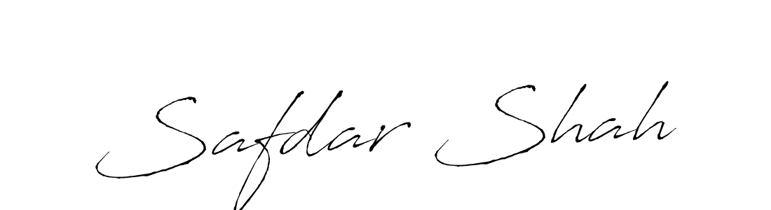 How to make Safdar Shah name signature. Use Antro_Vectra style for creating short signs online. This is the latest handwritten sign. Safdar Shah signature style 6 images and pictures png