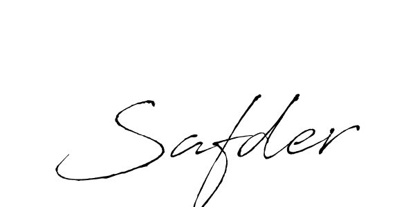 Design your own signature with our free online signature maker. With this signature software, you can create a handwritten (Antro_Vectra) signature for name Safder. Safder signature style 6 images and pictures png