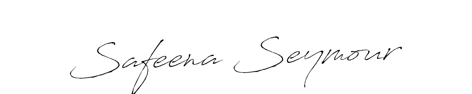 Design your own signature with our free online signature maker. With this signature software, you can create a handwritten (Antro_Vectra) signature for name Safeena Seymour. Safeena Seymour signature style 6 images and pictures png