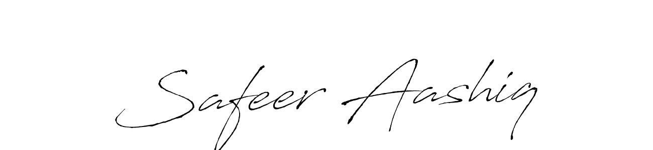 Make a beautiful signature design for name Safeer Aashiq. With this signature (Antro_Vectra) style, you can create a handwritten signature for free. Safeer Aashiq signature style 6 images and pictures png