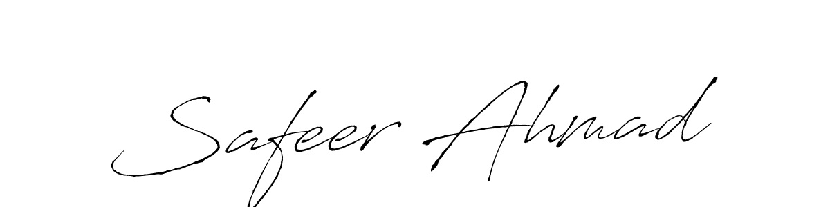 You should practise on your own different ways (Antro_Vectra) to write your name (Safeer Ahmad) in signature. don't let someone else do it for you. Safeer Ahmad signature style 6 images and pictures png