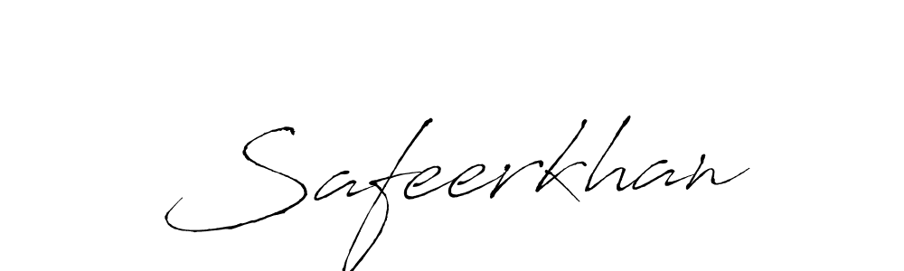 Use a signature maker to create a handwritten signature online. With this signature software, you can design (Antro_Vectra) your own signature for name Safeerkhan. Safeerkhan signature style 6 images and pictures png