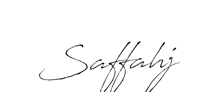 Make a beautiful signature design for name Saffahj. With this signature (Antro_Vectra) style, you can create a handwritten signature for free. Saffahj signature style 6 images and pictures png
