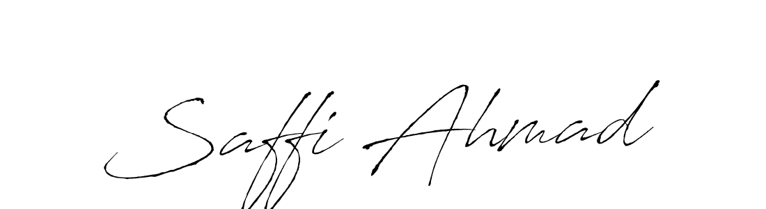 Design your own signature with our free online signature maker. With this signature software, you can create a handwritten (Antro_Vectra) signature for name Saffi Ahmad. Saffi Ahmad signature style 6 images and pictures png