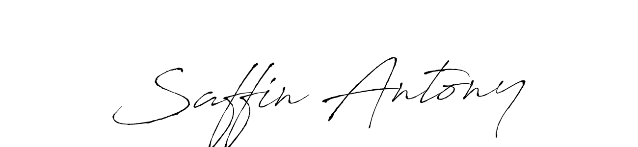 Use a signature maker to create a handwritten signature online. With this signature software, you can design (Antro_Vectra) your own signature for name Saffin Antony. Saffin Antony signature style 6 images and pictures png
