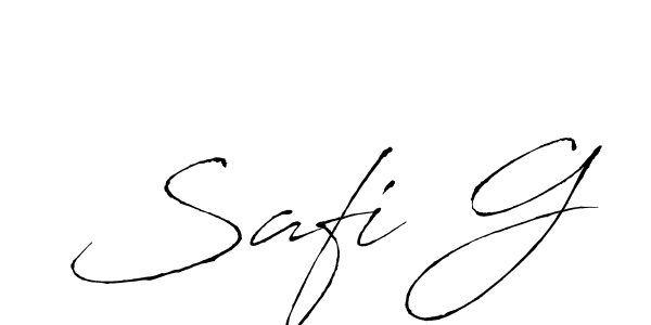 The best way (Antro_Vectra) to make a short signature is to pick only two or three words in your name. The name Safi G include a total of six letters. For converting this name. Safi G signature style 6 images and pictures png