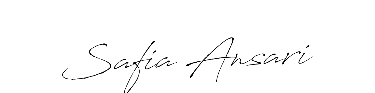 Create a beautiful signature design for name Safia Ansari. With this signature (Antro_Vectra) fonts, you can make a handwritten signature for free. Safia Ansari signature style 6 images and pictures png