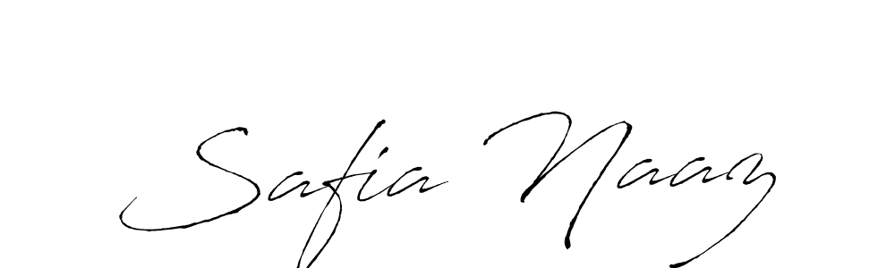 Design your own signature with our free online signature maker. With this signature software, you can create a handwritten (Antro_Vectra) signature for name Safia Naaz. Safia Naaz signature style 6 images and pictures png