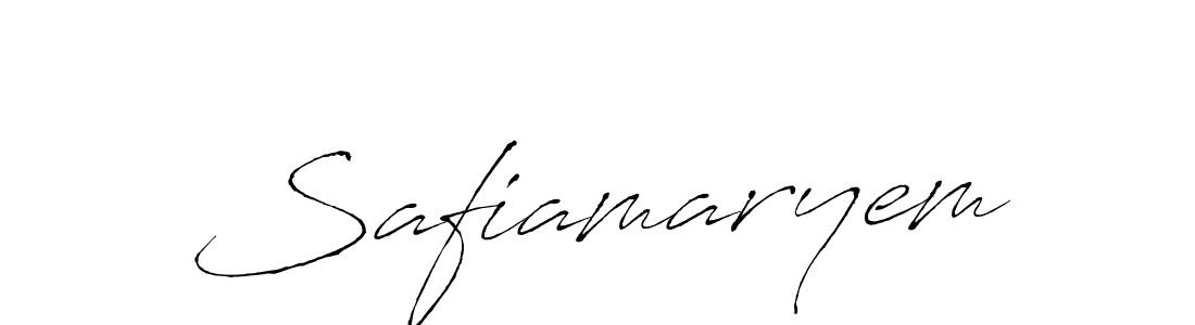 How to make Safiamaryem name signature. Use Antro_Vectra style for creating short signs online. This is the latest handwritten sign. Safiamaryem signature style 6 images and pictures png