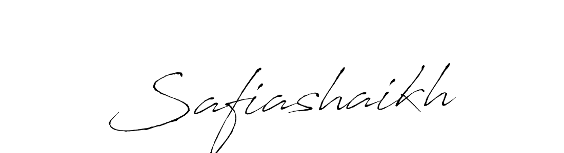 Design your own signature with our free online signature maker. With this signature software, you can create a handwritten (Antro_Vectra) signature for name Safiashaikh. Safiashaikh signature style 6 images and pictures png