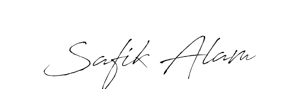 Safik Alam stylish signature style. Best Handwritten Sign (Antro_Vectra) for my name. Handwritten Signature Collection Ideas for my name Safik Alam. Safik Alam signature style 6 images and pictures png