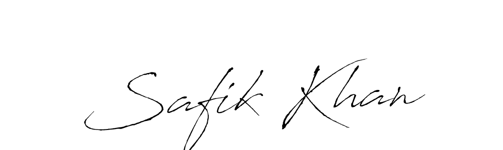 Create a beautiful signature design for name Safik Khan. With this signature (Antro_Vectra) fonts, you can make a handwritten signature for free. Safik Khan signature style 6 images and pictures png