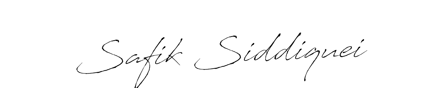 Design your own signature with our free online signature maker. With this signature software, you can create a handwritten (Antro_Vectra) signature for name Safik Siddiquei. Safik Siddiquei signature style 6 images and pictures png