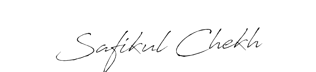 Also You can easily find your signature by using the search form. We will create Safikul Chekh name handwritten signature images for you free of cost using Antro_Vectra sign style. Safikul Chekh signature style 6 images and pictures png
