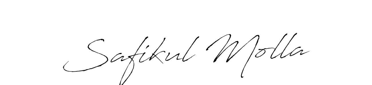 Design your own signature with our free online signature maker. With this signature software, you can create a handwritten (Antro_Vectra) signature for name Safikul Molla. Safikul Molla signature style 6 images and pictures png