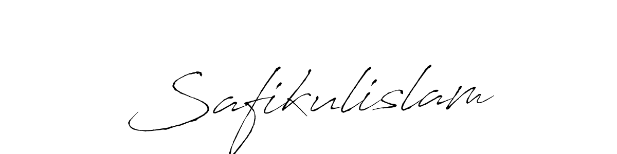 Design your own signature with our free online signature maker. With this signature software, you can create a handwritten (Antro_Vectra) signature for name Safikulislam. Safikulislam signature style 6 images and pictures png