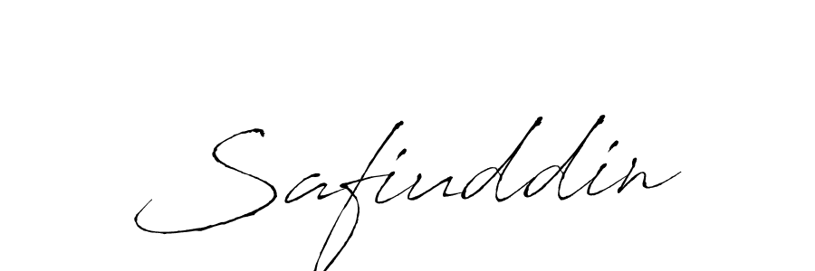 Make a beautiful signature design for name Safiuddin. With this signature (Antro_Vectra) style, you can create a handwritten signature for free. Safiuddin signature style 6 images and pictures png