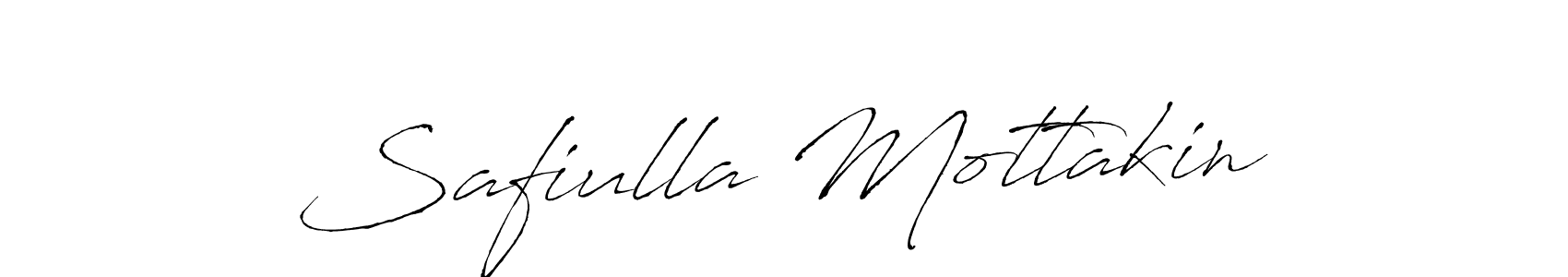 Design your own signature with our free online signature maker. With this signature software, you can create a handwritten (Antro_Vectra) signature for name Safiulla Mottakin. Safiulla Mottakin signature style 6 images and pictures png