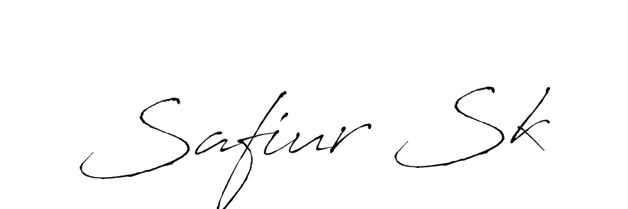 Make a beautiful signature design for name Safiur Sk. With this signature (Antro_Vectra) style, you can create a handwritten signature for free. Safiur Sk signature style 6 images and pictures png