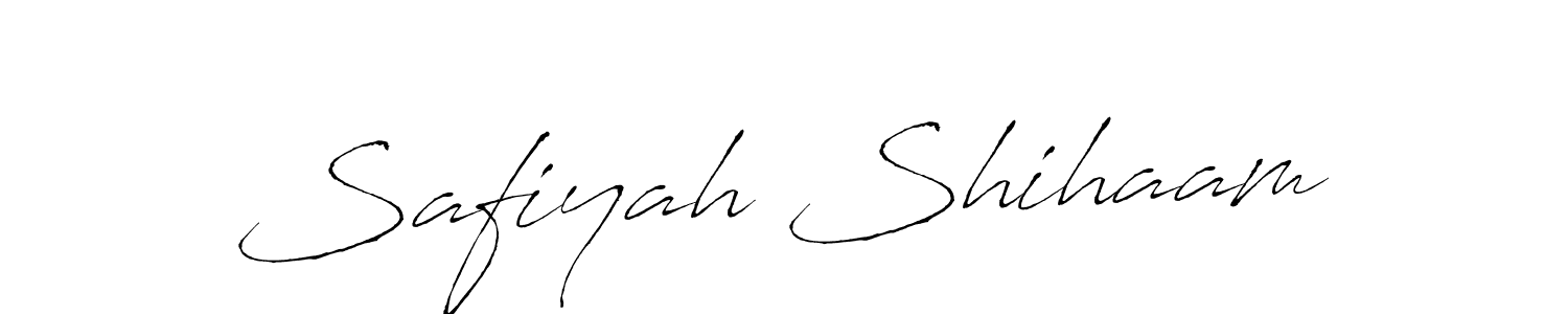 It looks lik you need a new signature style for name Safiyah Shihaam. Design unique handwritten (Antro_Vectra) signature with our free signature maker in just a few clicks. Safiyah Shihaam signature style 6 images and pictures png