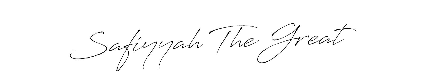 How to make Safiyyah The Great signature? Antro_Vectra is a professional autograph style. Create handwritten signature for Safiyyah The Great name. Safiyyah The Great signature style 6 images and pictures png