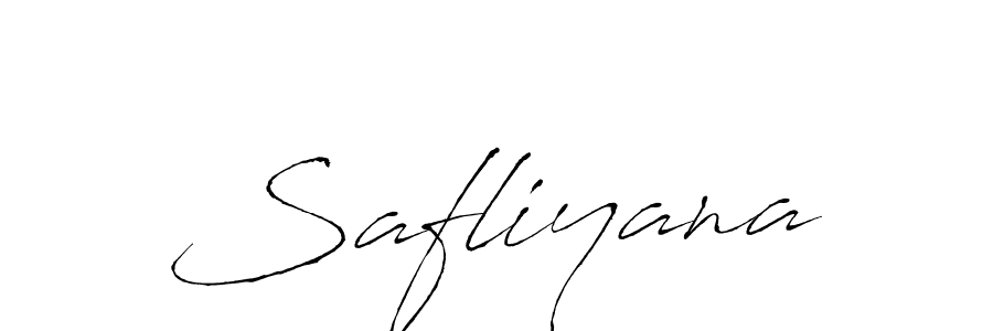 Safliyana stylish signature style. Best Handwritten Sign (Antro_Vectra) for my name. Handwritten Signature Collection Ideas for my name Safliyana. Safliyana signature style 6 images and pictures png