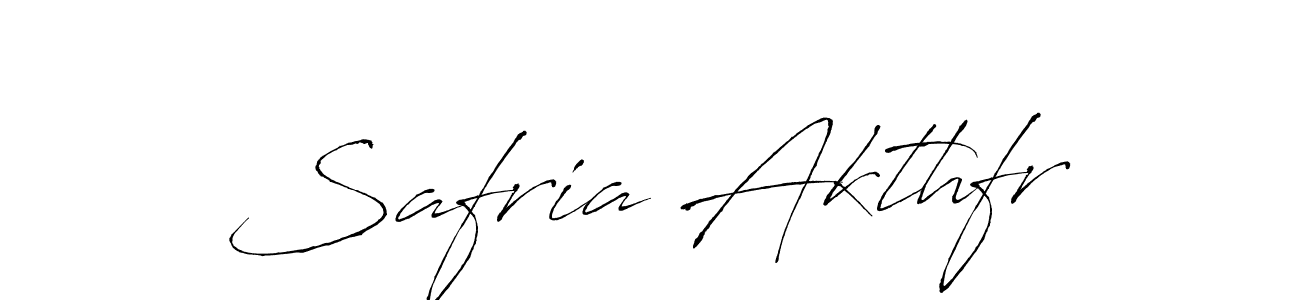 Safria Akthfr stylish signature style. Best Handwritten Sign (Antro_Vectra) for my name. Handwritten Signature Collection Ideas for my name Safria Akthfr. Safria Akthfr signature style 6 images and pictures png