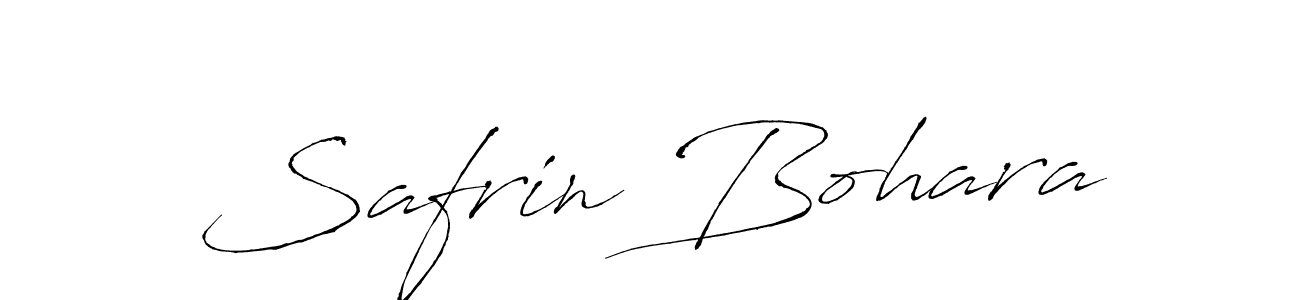 Make a beautiful signature design for name Safrin Bohara. With this signature (Antro_Vectra) style, you can create a handwritten signature for free. Safrin Bohara signature style 6 images and pictures png