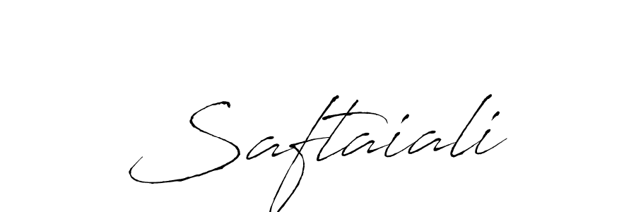 Design your own signature with our free online signature maker. With this signature software, you can create a handwritten (Antro_Vectra) signature for name Saftaiali. Saftaiali signature style 6 images and pictures png